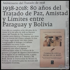 1938-2018: 80 AOS DEL TRATADO DE PAZ, AMISTAD Y LMITES ENTRE PARAGUAY Y BOLIVIA -  Por LUC CAPDEVILA - Domingo, 04 de Marzo de 2018